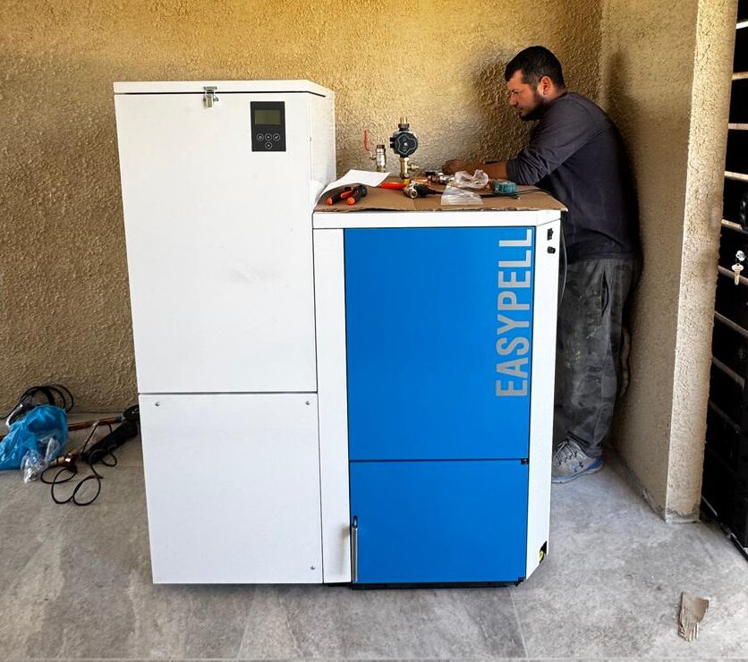 instalacion caldera easypell